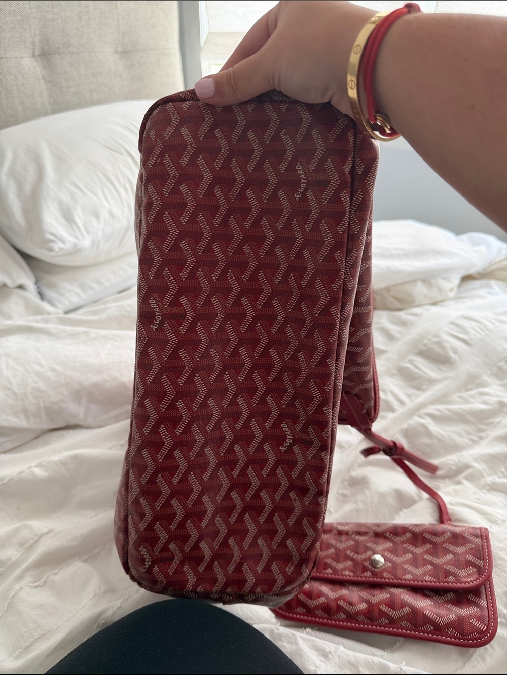Goyard Red St Louis PM tote - Picture 4 of 11